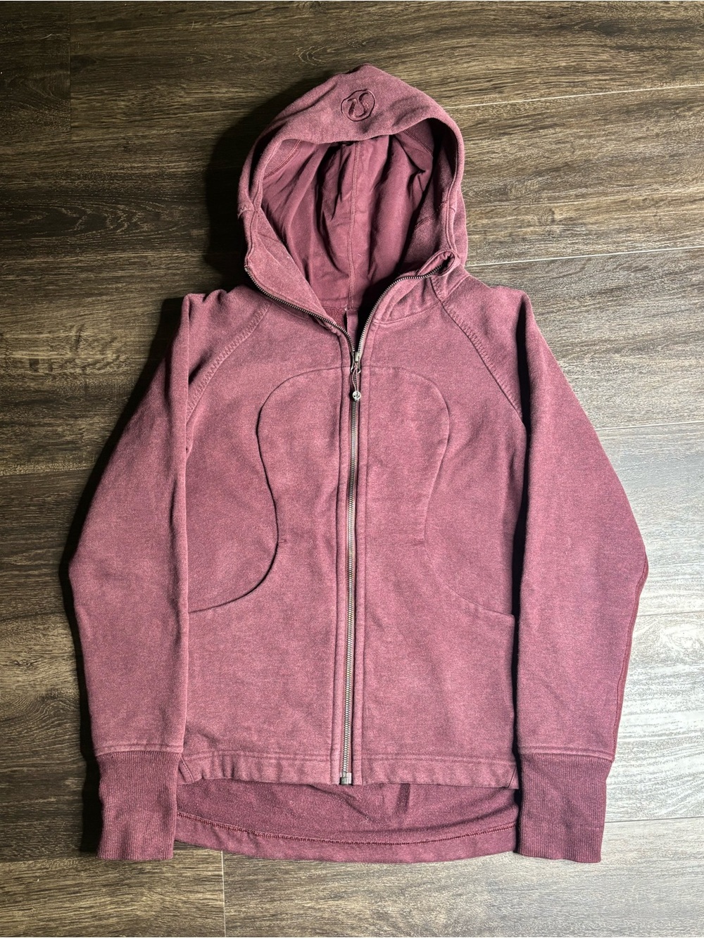 Lululemon Size 8 Scuba Full Zip Hoodie Mulled Wine Retail: $138
